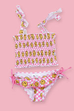 DREAM BIG LITTLE CO BLUSHIN' CHECKERS DREAM SMOCKED TANKINI TWO PIECE SWIM SUITEveretts Place