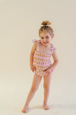 DREAM BIG LITTLE CO BLUSHIN' CHECKERS DREAM SMOCKED TANKINI TWO PIECE SWIM SUITEveretts Place