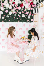 Mila & Rose ® Blushing Bows 3/4 Sleeve Pocket Twirl Dress - 