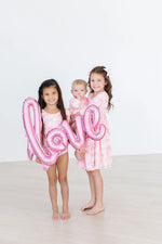 Mila & Rose ® Blushing Bows 3/4 Sleeve Pocket Twirl Dress - 