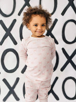 Little Joy Co. Blushing Bows Bamboo Pajamas 2Piece Breathable Sleepwear - Everetts Place Boutique - 