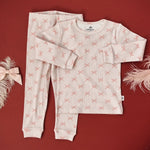 Little Joy Co. Blushing Bows Bamboo Pajamas 2Piece Breathable Sleepwear - Everetts Place Boutique - 