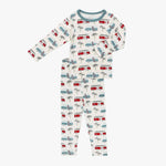 Bestaroo Boards And Buses Pajamas Matching Set For Kids Made Of Lenzing Micromodal - 