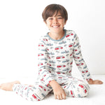 Bestaroo Boards And Buses Pajamas Matching Set For Kids Made Of Lenzing Micromodal - 