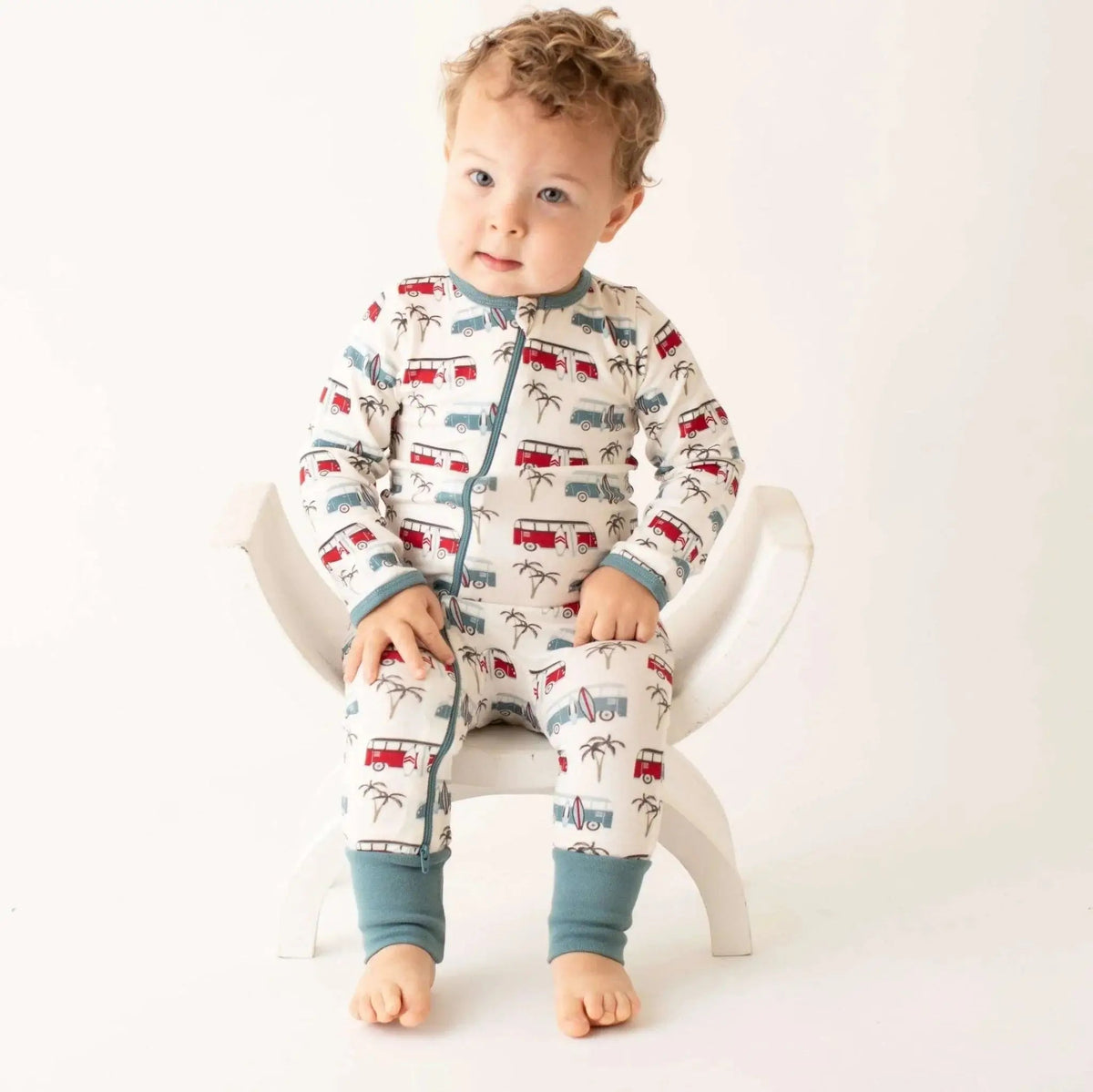 Boards & Buses Romper - Sleeve, Baby & Toddler Clothing, Child, Nightwear, Pajamas | Everetts Place