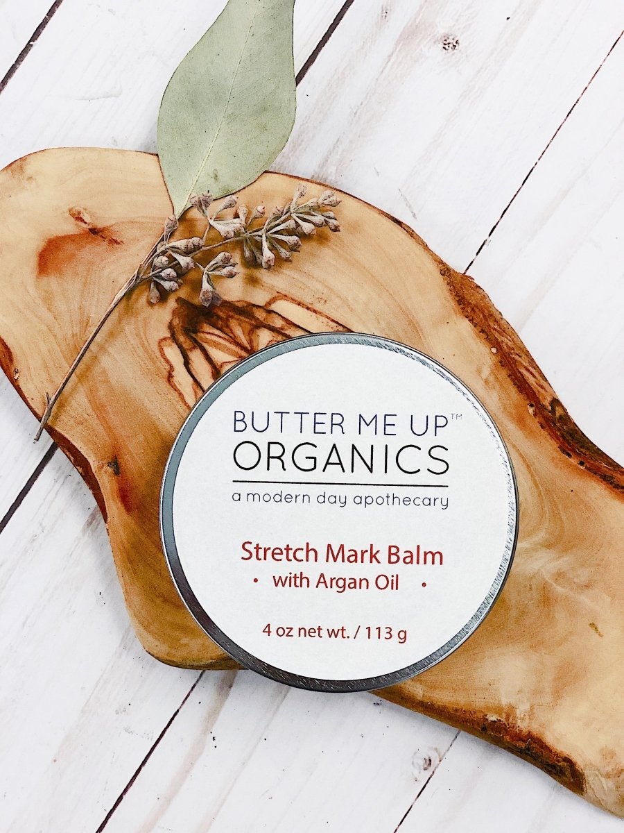 Butter Me Up Organics Body Butter Argan Oil for Stretch Mark Prevention - 