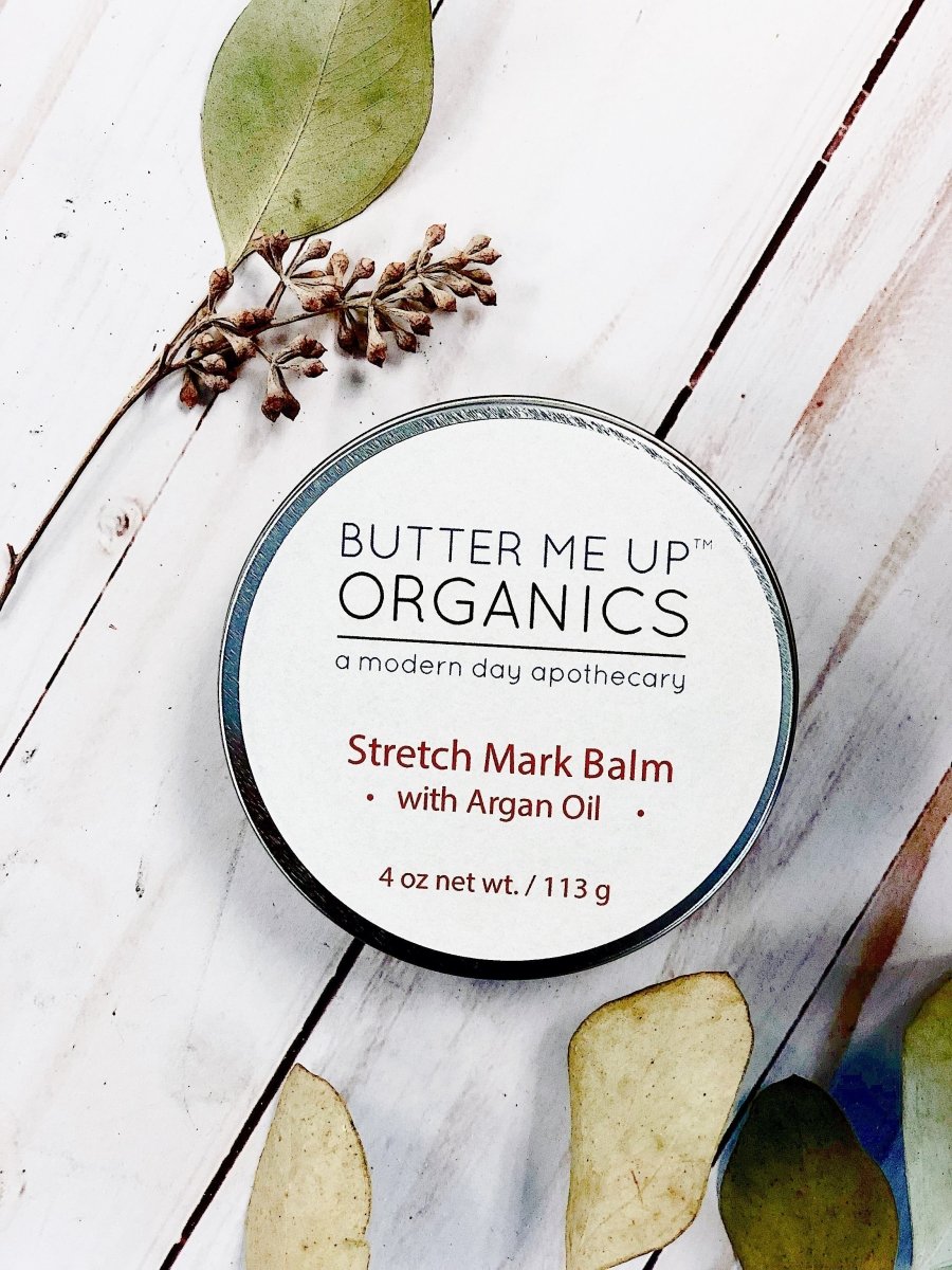 Butter Me Up Organics Body Butter Argan Oil for Stretch Mark Prevention - 