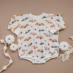 Little Joy Co. Boho Bats Bamboo Bubble Romper For Baby 0 To 2T Cozy - Everetts Place Boutique - 