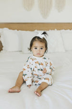 Little Joy Co. Boho Bats Bamboo Bubble Romper For Baby 0 To 2T Cozy - Everetts Place Boutique - 