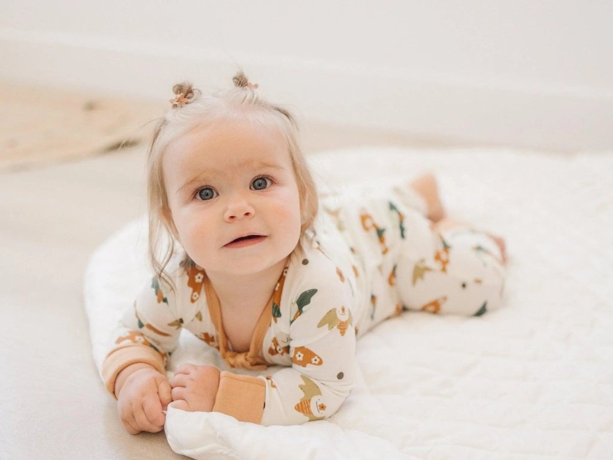 Little Joy Co. Boho Bats Bamboo Zippy Romper Soft Stretch For Babies - Everetts Place Boutique - 