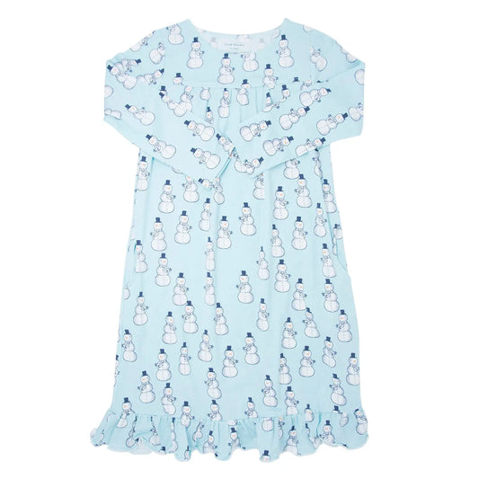 Boho Dress for Girls with Ruffles and Pockets Tea Length Long Sleeve Sweet Bamboo