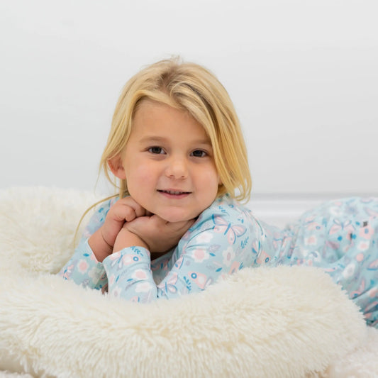 Boho Dress for Girls with Ruffles Long Sleeves and Double Sided Pockets Sweet Bamboo