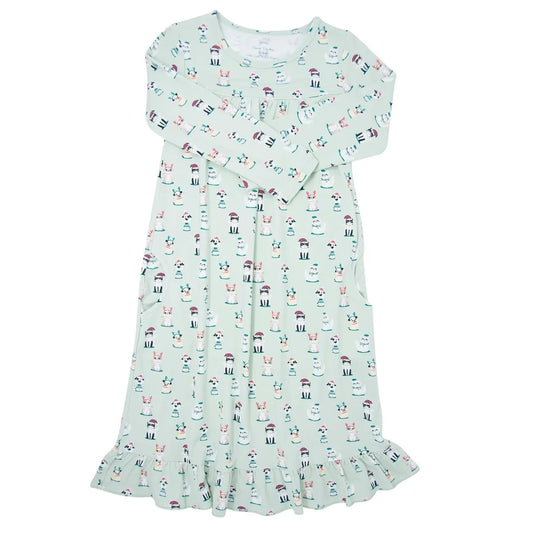 Boho Dress with Ruffles and Pockets for Comfortable Tea Length Style Sweet Bamboo