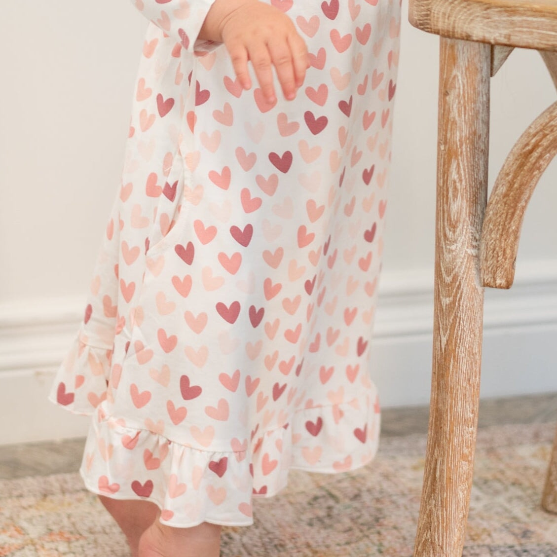 Sweet Bamboo organic boho baby dress for girls, featuring soft fabric and a charming print.