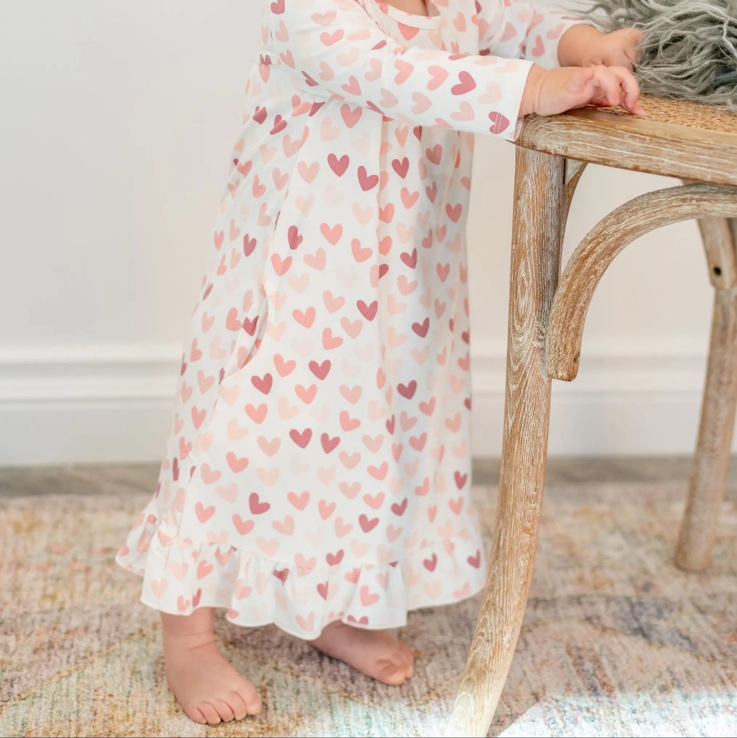 Boho Dress for Girls with Ruffles Long Sleeves and Pockets Sweet Bamboo