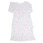 Sweet Bamboo Boho Dress for Little Girls with Ruffles and Pockets for Playtime Fun - 