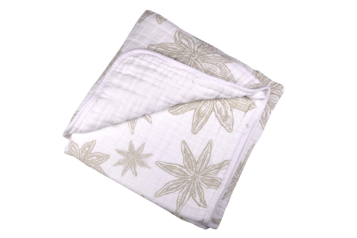 Newcastle Classics Boho Fields Cotton Muslin Blanket with Softness for Cozy Kids - 