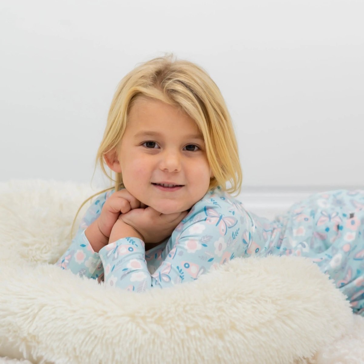 Sweet Bamboo Boho Girls Dress with Ruffles and Double Sided Pockets for Trendy Kids - 