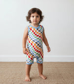 Bold Checks Shortall - Baby & Toddler Clothing, Sleeve, Overall, Textile, One-piece garment | Everetts Place