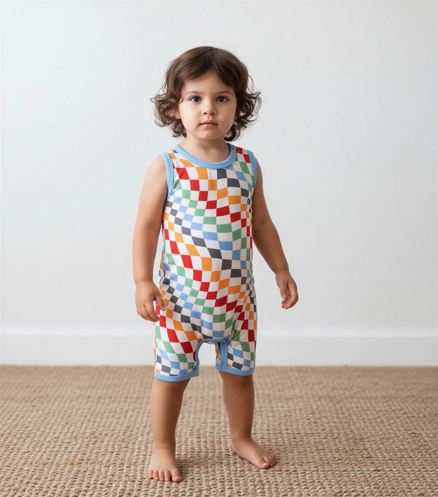 Bold Checks Shortall - Baby & Toddler Clothing, Sleeve, Overall, Textile, One-piece garment | Everetts Place