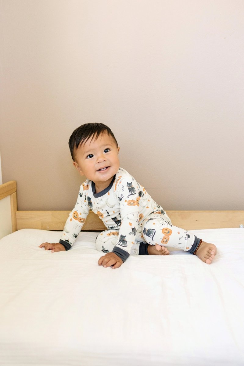 Little Joy Co. Boo Crew Bamboo Pajamas Set Two Piece For Kids Comfort Luxe - Everetts Place Boutique - 