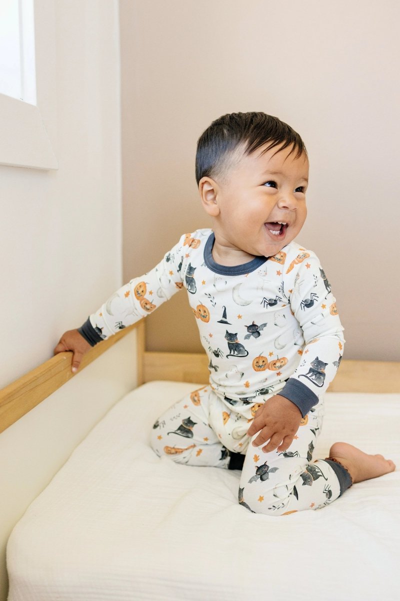 Little Joy Co. Boo Crew Bamboo Pajamas Set Two Piece For Kids Comfort Luxe - Everetts Place Boutique - 