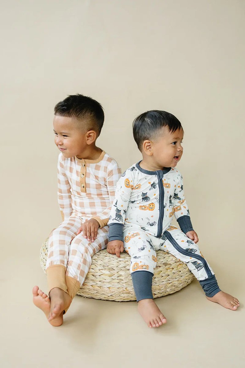 Little Joy Co. Boo Crew Bamboo Zippy Romper For Babies Breathable Comfort - Everetts Place Boutique - 