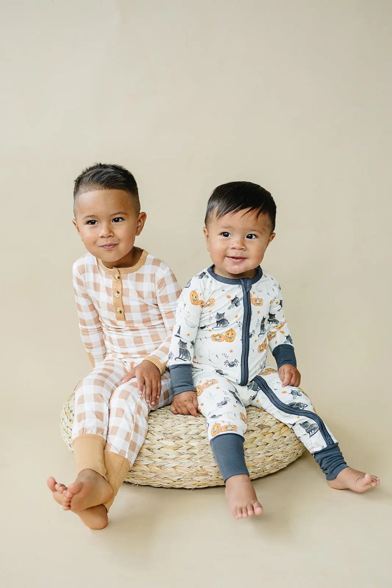 Little Joy Co. Boo Crew Bamboo Zippy Romper For Babies Breathable Comfort - Everetts Place Boutique - 
