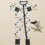 Little Joy Co. Boo Crew Bamboo Zippy Romper For Babies Breathable Comfort - Everetts Place Boutique - 