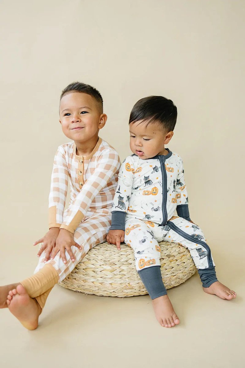 Little Joy Co. Boo Crew Bamboo Zippy Romper For Babies Breathable Comfort - Everetts Place Boutique - 
