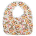 Texas Tushies Boot Scootin Booty Flip Bib with Pocket for Messy Toddlers - 