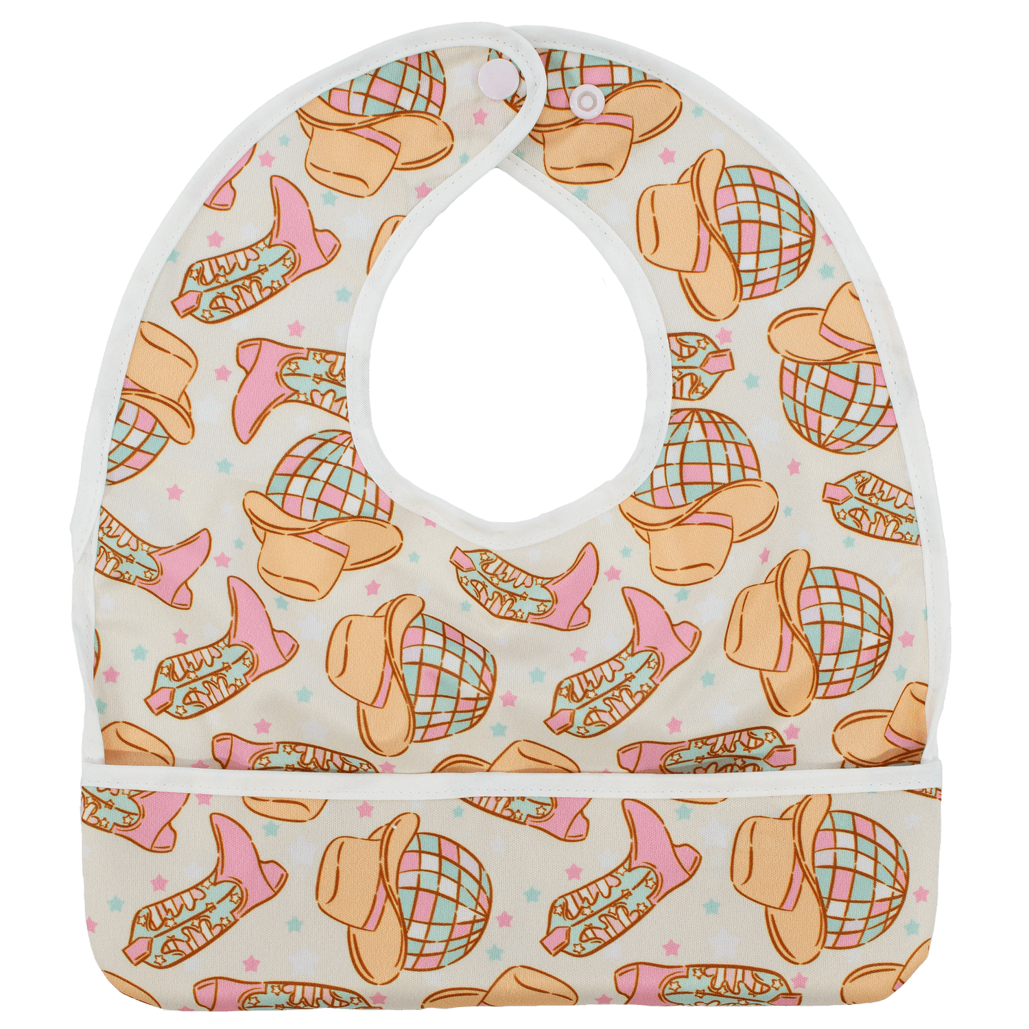 Texas Tushies Boot Scootin Booty Flip Bib with Pocket for Messy Toddlers - Baby & Toddler > Nursing & Feeding > Bibs Baby & Toddler Clothing