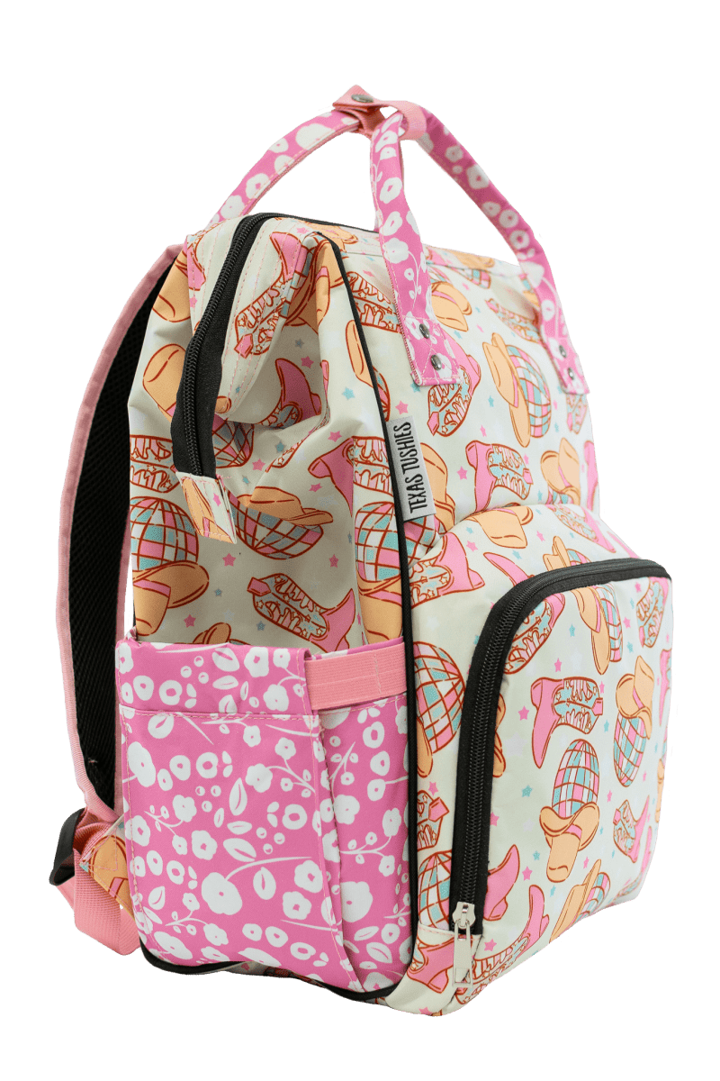Boot Scootin Diaper Bag Trendy Backpack Style for Stylish Parents - Everetts Place
