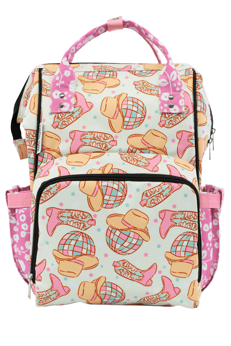 Boot Scootin Diaper Bag Trendy Backpack Style for Stylish Parents - Everetts Place