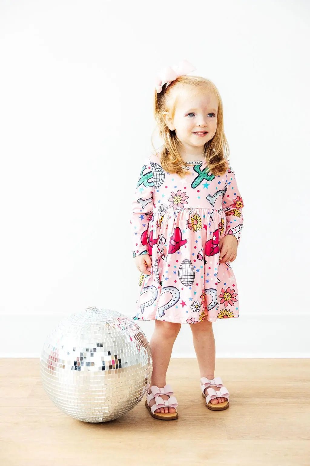 Mila & Rose ® Boots & Bling L/S Pocket Twirl Dress - 
