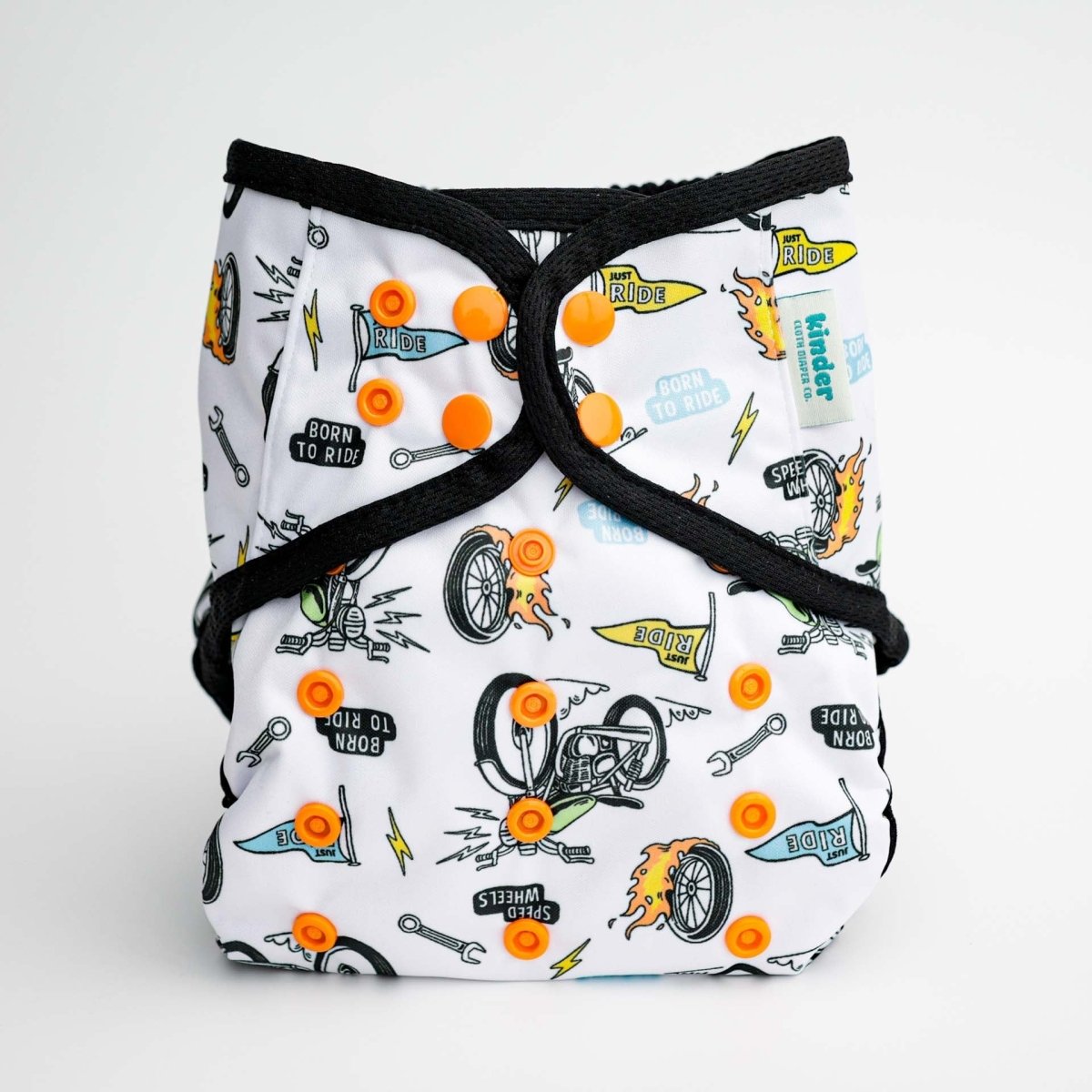 Kinder Cloth Diaper Co. Patterned Wipeable Cloth Diaper Cover, Grows with your Baby - Everetts Place Boutique - 