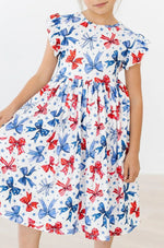 Mila & Rose ® Born to Sparkle Flutter Sleeve Twirl Dress - 