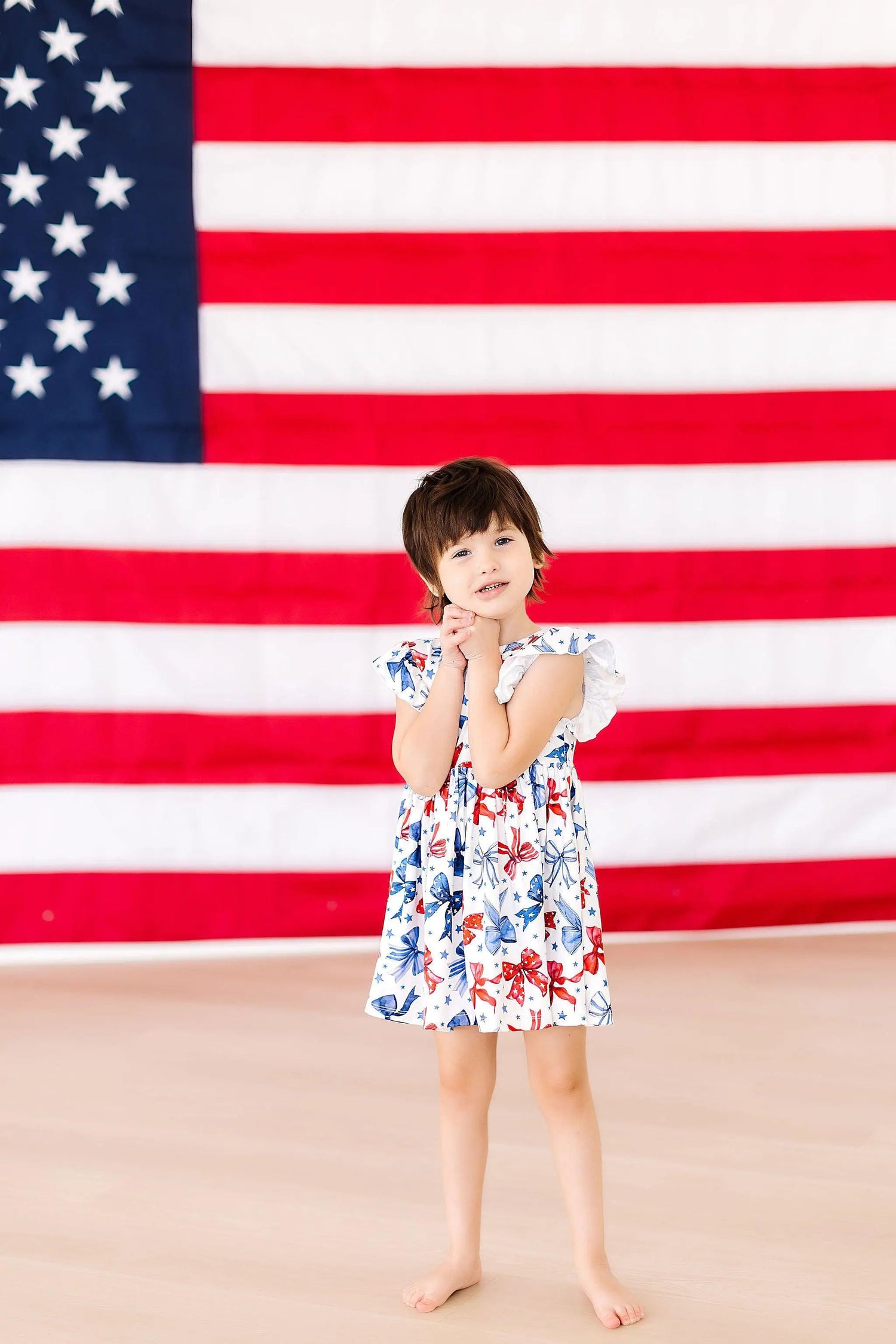 Mila & Rose ® Born to Sparkle Flutter Sleeve Twirl Dress - 