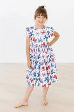 Mila & Rose ® Born to Sparkle Flutter Sleeve Twirl Dress - 