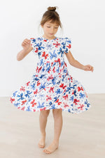 Mila & Rose ® Born to Sparkle Flutter Sleeve Twirl Dress - 