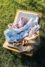 Little Mae & Co Botanical Pink Baby Blanket 100 Percent Cotton Breathable - Everetts Place Boutique - 