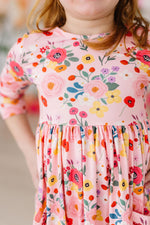 Mila & Rose ® Bouquet Beauty 3/4 Sleeve Pocket Twirl Dress - 