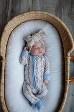 Dreamlet Bow Blossom (Convertible Zip Footies) - 