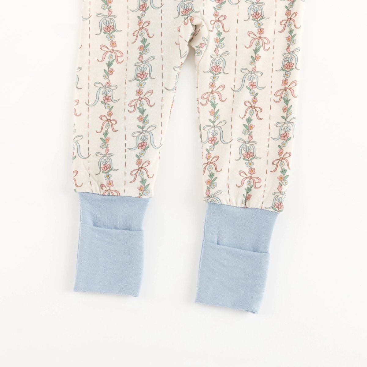 Dreamlet Bow Blossom Convertible Zip Footies For Babies Dreamlet - Everetts Place Boutique - 