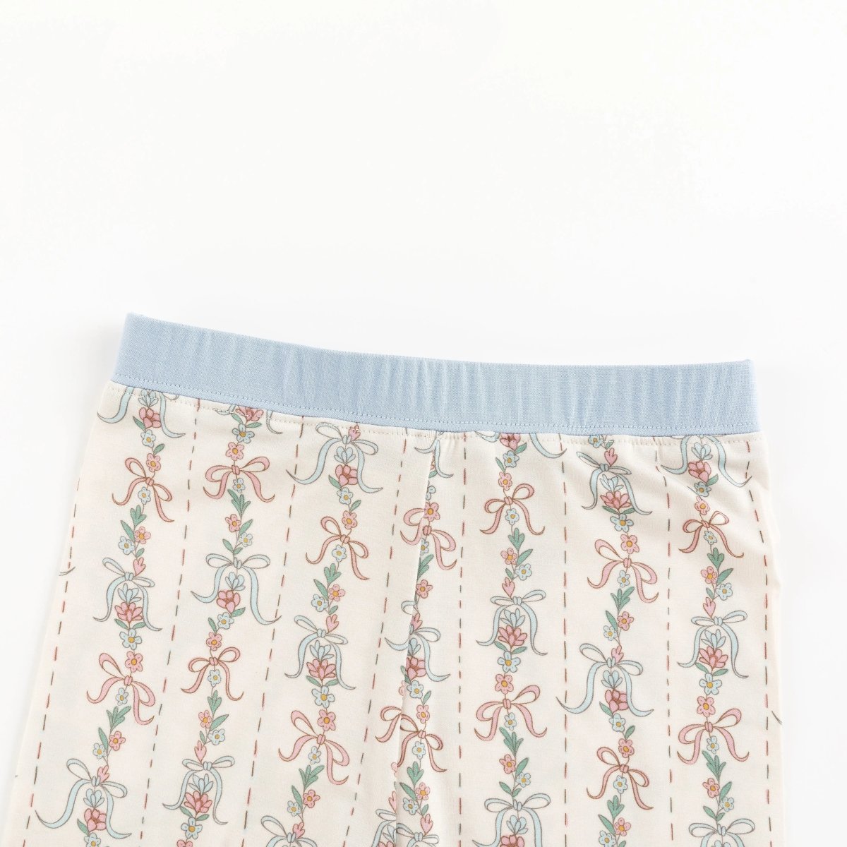 Dreamlet Bow Blossom Long Sleeve Two Piece Pajama Set Dreamlet - Everetts Place Boutique - 