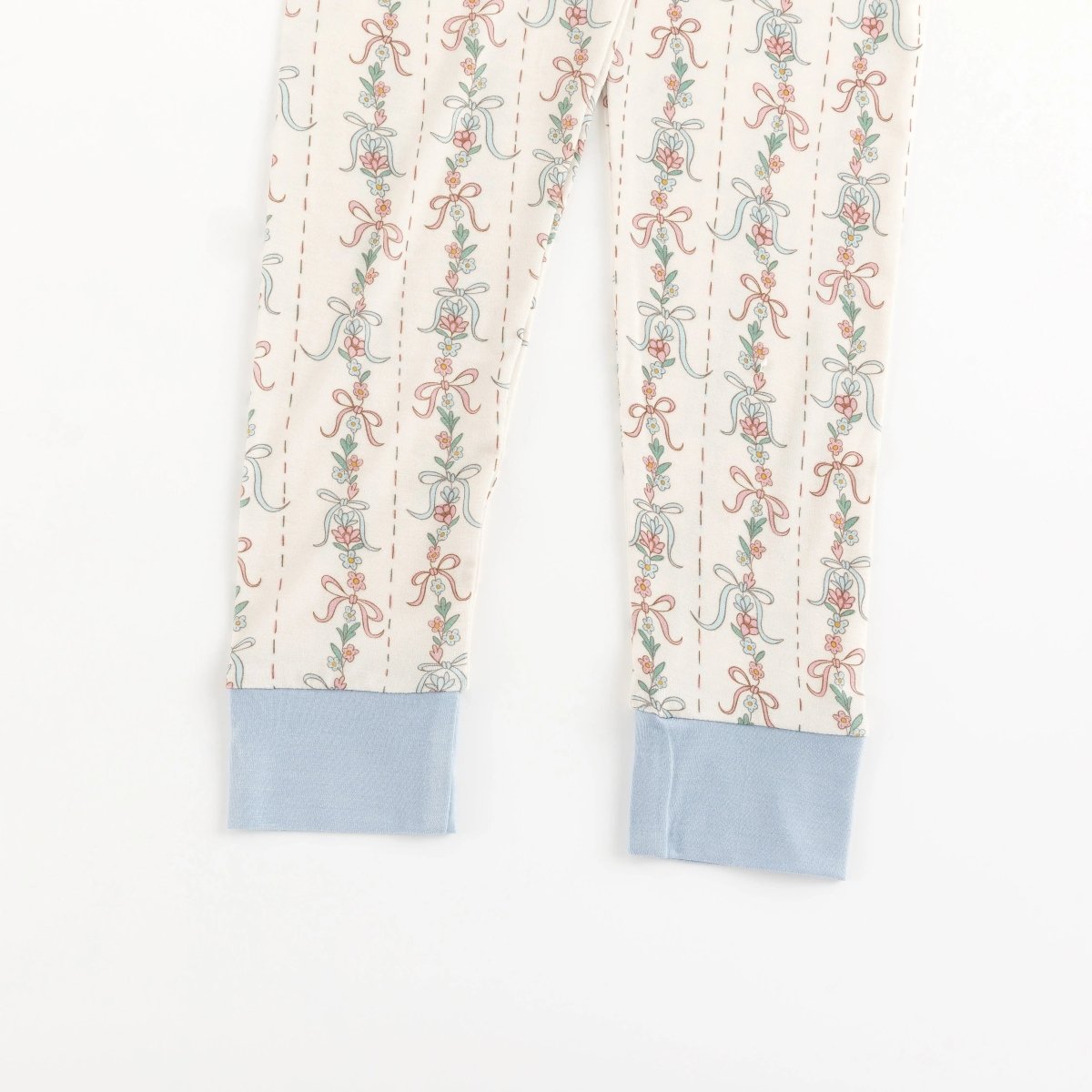 Dreamlet Bow Blossom Long Sleeve Two Piece Pajama Set Dreamlet - Everetts Place Boutique - 