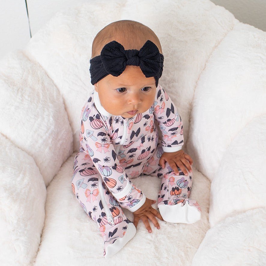Sweet Polka-Dot Bamboo Footie Pajamas by Bestaroo