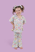 DREAM BIG LITTLE CO Bow Garden Dream Girls Flare Set Pastel Print for ToddlersEveretts Place