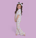 DREAM BIG LITTLE CO Bow Garden Dream Girls Flare Set Pastel Print for ToddlersEveretts Place