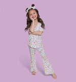 DREAM BIG LITTLE CO Bow Garden Dream Girls Flare Set Pastel Print for ToddlersEveretts Place
